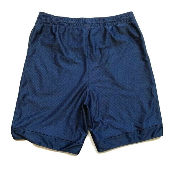 Nike Athletic Basketball Shorts Mens Large Mesh Lined Dazzle Blue Shiny Active - Picture 2 of 12